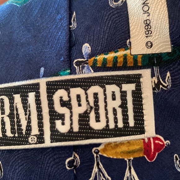 FISHING LURES NECKTIE VINTAGE 90’s - Picture 7 of 12